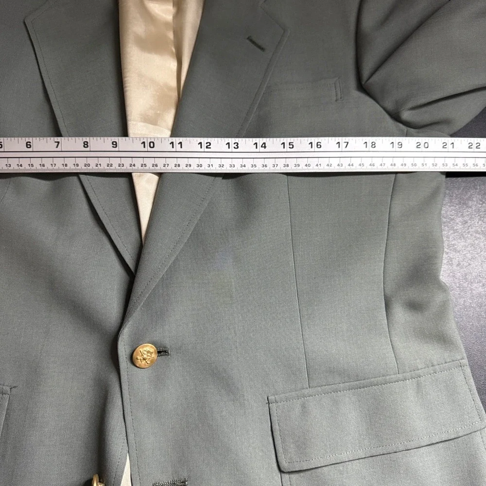 Hart‎ Schaffner Marx Jack Nicklaus Blazer Sport Coat Mens 41R Gray Gold Buttons